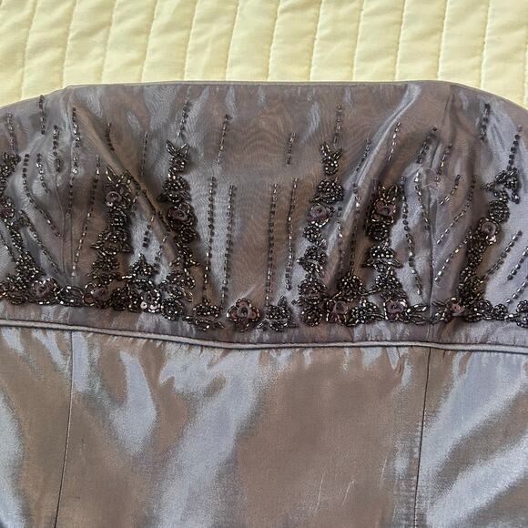 Formal Scott McClintock Millennium 2000 Strapless Evening Gown – Size 8 Petite - Picture 4 of 6